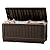 Keter Kentwood 92 Gallon Resin Deck Box-Organization and Storage for Patio Furniture Outdoor Cushions, Throw Pillows, Garden Tools and Pool Floats, Brown