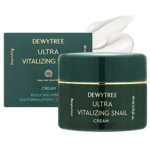 DEWYTREE Ultra Vitalizing Snail Repair Cream 2.7 oz/80ml â€“ Anti Aging Skin Repair Moisturizer with Snail Secretion Filtrate and Shea Butter - Korean Skin Care â€“ Cruelty Free, Paraben Free