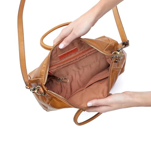 Image of HOBO Sheila Medium Leather Satchel, Crossbody Bag for Women with Top Handle