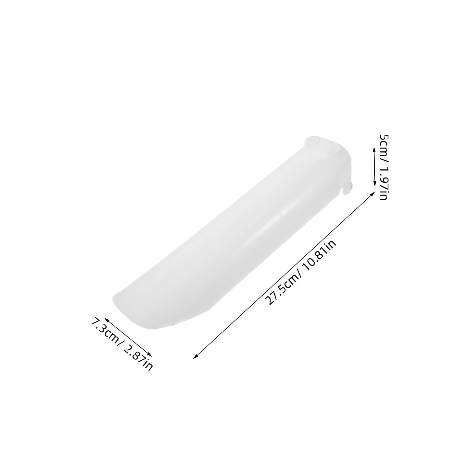 GALPADA Horquilla Rayaduras de Motocicleta a Protector Delantero para Resistente de Plástico Blanco Distribución de Impacto y Conducción Agresiva Terrenos Variados