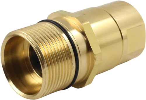 Image of 1 inch NPT Wet-Line Wing Nut Heavy Duty Hydraulic Quick Disconnect Coupler /Coupling Set for Live Bed Dump Trailer Hydraulic Systems