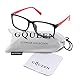 GQUEEN Brille Ohne Stärke Fake Brille Nerdbrille Damen Herren UV400,PO2