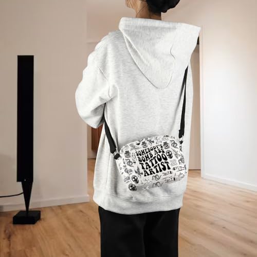 POFULL Tattoo Lover Gift Tattooist Gift Tattoo Stylist Gift Somebody's Bomb Ass Tattoo Artist Corssbody Bag4