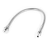 uxcell 1/2 inchesPT Male Thread Round Nozzle Metal Flexible Coolant Hose 58cm Long