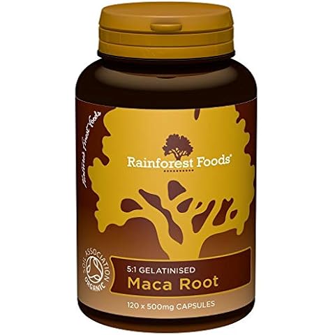 Rainforest Foods Organic Maca Root Capsules 500mg Cover