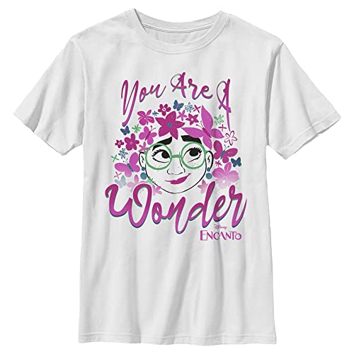 T-shirt Encanto Disney pour garçon en coton blanc taille S