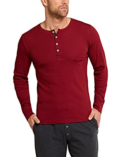 Camiseta de pijama para hombre manga larga Schiesser ropa de dormir cómoda Mix & Relax