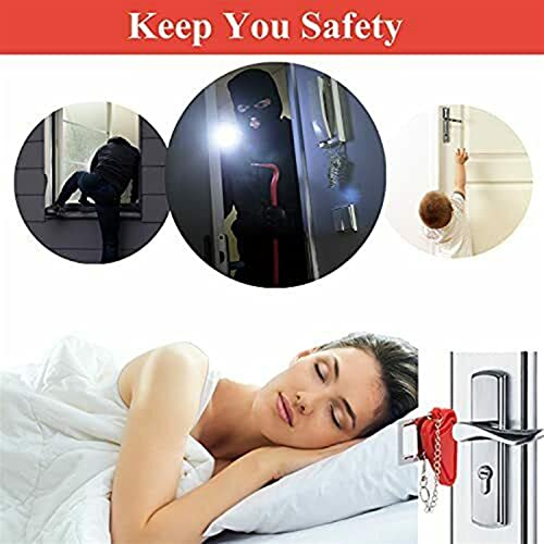 Loquet de sécurité de porte portable pour chambre d'étudiant, colocation et hôtel - 6