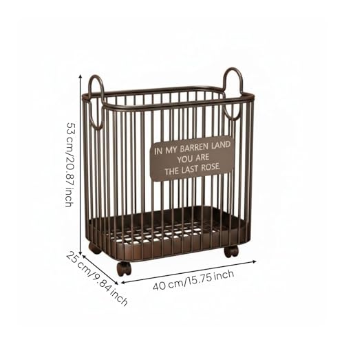 Panier à linge à roulettes pour dressing et buanderie moderne, rangement d'angle