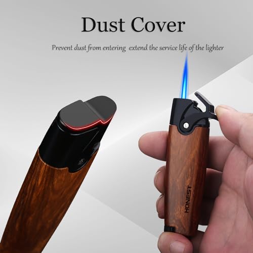 Encendedor de butano HONEST estilo moderno negro mármol miniatura 4