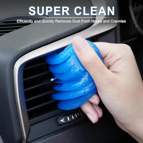Image of UCRAVO 1 Piece Cleaning Gel for Car AC Vent Accessories Dust Keyboard Cleaner Super Clean Gel Cleaner Kit Reusable Dust Remover Multipurpose Interior Dust Cleaning | Dashboard Gap Corner Cleaner