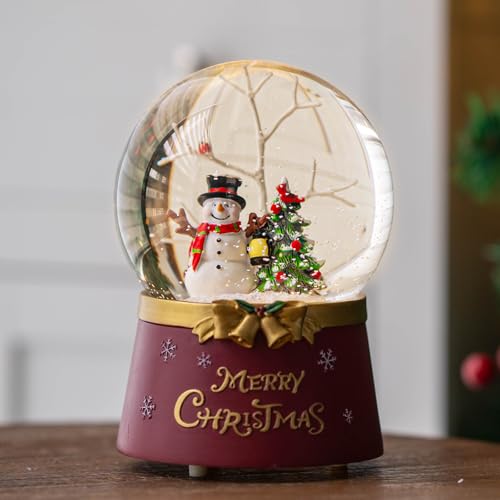 Qualdout SD-HD001 Christmas Snow Globe Lantern Water Glittering Snowman Crown thumb #4