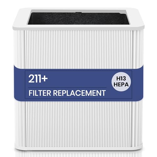 Image of 211+ Filter Replacement Compatible with Blue Pure 211+ & 211+ Auto Air Purifier, 2-Stage Filtration System of H13 True HEPA Filter and Activated Carbon Filter