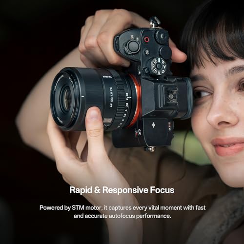 Image of VILTROX 55mm f /1.8 FE Full Frame Large Aperture Auto Focus Prime Lens Compatible with Sony E-Mount Cameras A7IV A7RIV A7SIII A7III A7RIII A9 A1 FX3 A7RV A7CR A7CII A93 ZVE1 ZV-E10 FX30