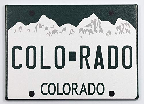 Colorado License Plate Fridge Collector's Souvenir Magnet 2.5 X 3.5
