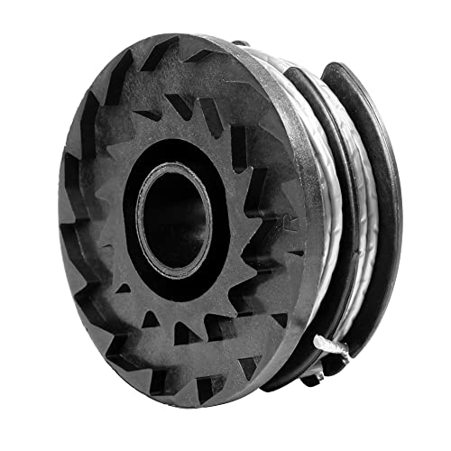 Image of Greenworks 0.065 inch Dual Line Auto-Feed String Trimmer Spools (6-Pack) + Replacement Spool Cover
