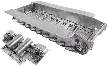 Mato 116 Chasis de metal con tensor de riel panel trasero para Heng Long 3818-1 RC German Tiger 1 tanque inferior casco robot chasis