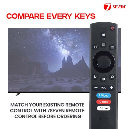 Image of 7SEVEN Compatible with Thomson 9A Series Tv Remote Control Suitable for 32PATH0011 40PATH7777 43PATH0009 43PATH4545BL Part Number Model's Only - No Voice Command, Plug & Play Control