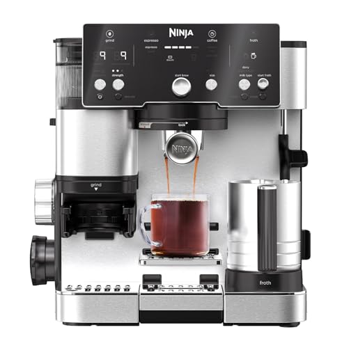 Ninja Luxe Essential Cafetera 2 en 1 para latte, cappuccino y esp...