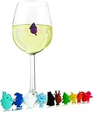 Vacu Vin Glass Markeres Christmas Crowd, Set of 12