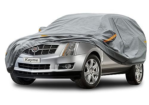 Image of Kayme Heavy Duty SUV Car Cover Custom Fit Cadillac SRX (2010-2016) Waterproof All Weather for Automobiles, Full Exterior Covers Sun Rain UV Protection.（Deliver About 3-10 Days）