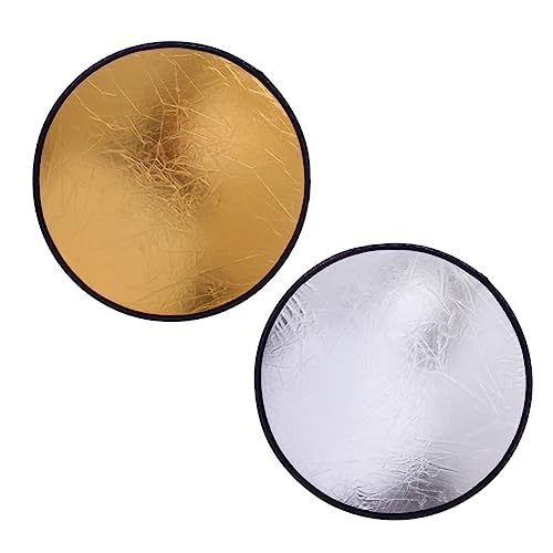 MOLUCKFU 2pcs 2 Photography Lighting Board Photo Reflector Photoshoot Reflector Camera Light Reflector Camera Lighting Reflector Photography Supplies Nylon Cloth with Reflective Coating