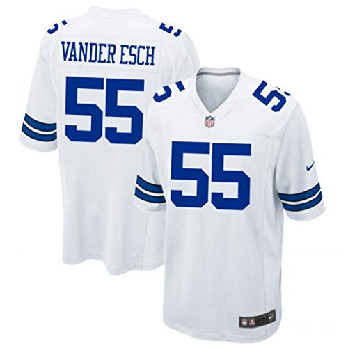 YMXBK Jerseys para Hombres, NFL Dallas Cowboys Cowboys # 55 Vander Esch Sports Top T-Shirt,#55-white1,M