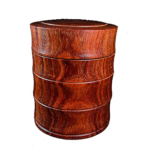 Urne funéraire cendres humaines animaux bois palissandre couvercle à vis 18kg