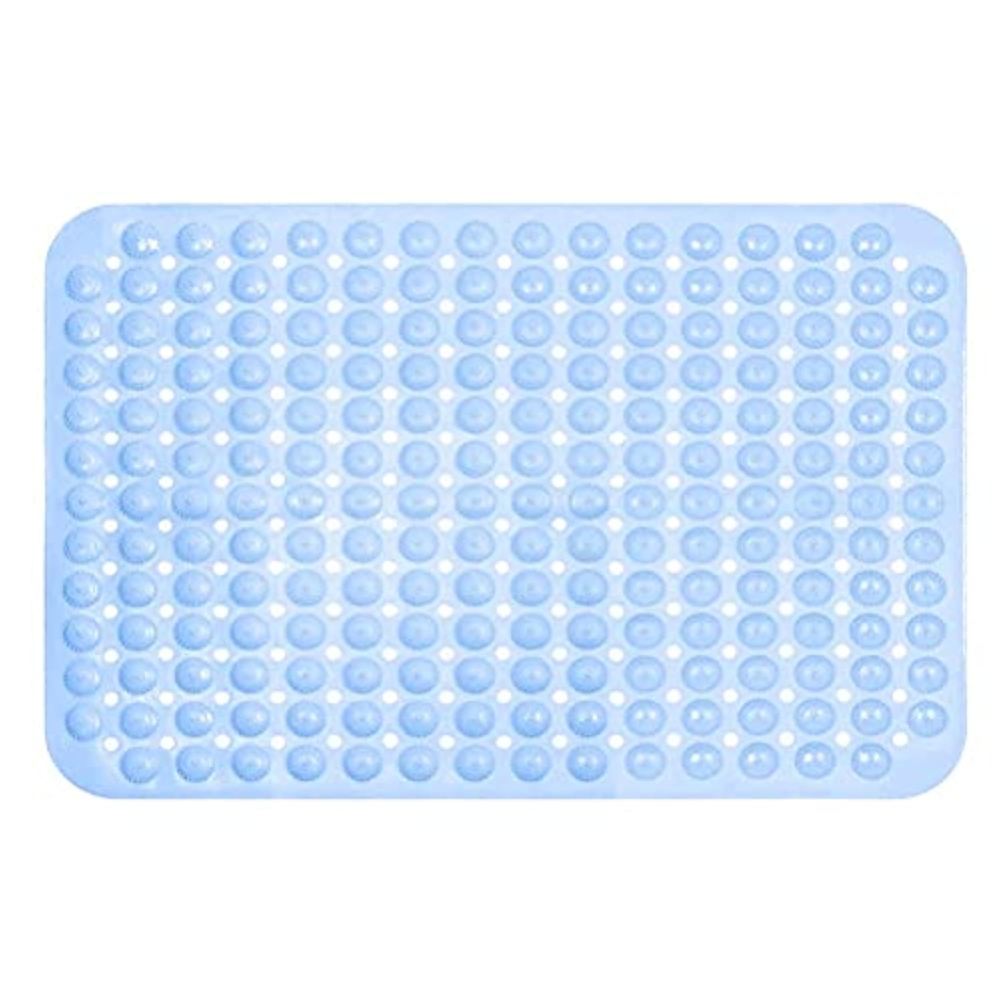 Bathroom Floor Mat (Blue Pebble Dot, PVC, 88 x 58 cm)