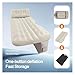 QLASDVUE Car Air Bed Car Back Electric Inflatable Bed One-Touch Thick Air Cushion Portable Sleeping Mattress Pad Suitable Fit for Travel Universal(Fabric 2-Beige)