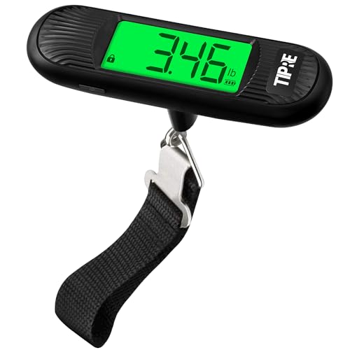 Luggage Scale, 110lb Luggage Weight Scale Digital Suitcase Scale with Hook, Portable Weight Scale for Travel with Backlight LCD 