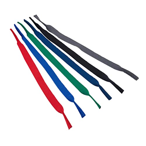 BUTIFULSIC 6pcs Sports Glasses Strap Glasses for Men Mens Sunglasses Men Glasses Sun Glasses Men Sun Glasses Floating Sunglass Straps Glasses Sports Band Strap Glasses Rubber Black