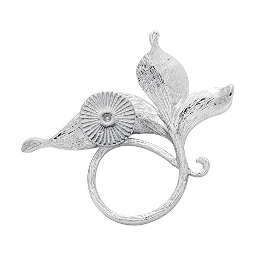 Image of Lovely Enamel Flower Magnetic Clip Eyeglass Holder Brooch Custom Jewelry