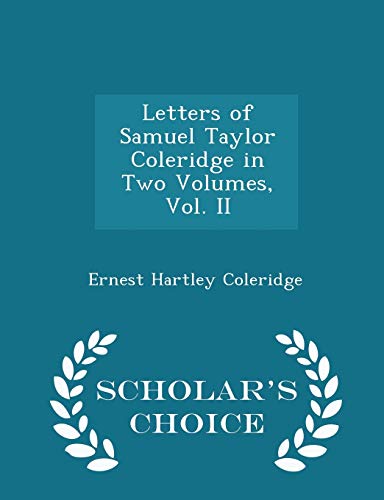 Letters of Samuel Taylor Coleridge in Two Volum... 1298346533 Book Cover