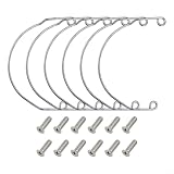 Pool Tisch Taschen Fixator Set aus Eisen Metall für Snooker Tisch Ecknetz Taschen, 6 Stück mit Schrauben zur sicheren Reparatur von Billardtischtaschen