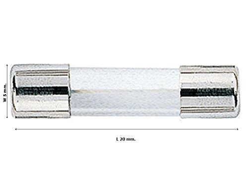 Kit de fusibles de tubo de vidrio SRT, 250 V, 6 A, tamaño 5 x 20 mm, para electrónica ligera miniatura 5
