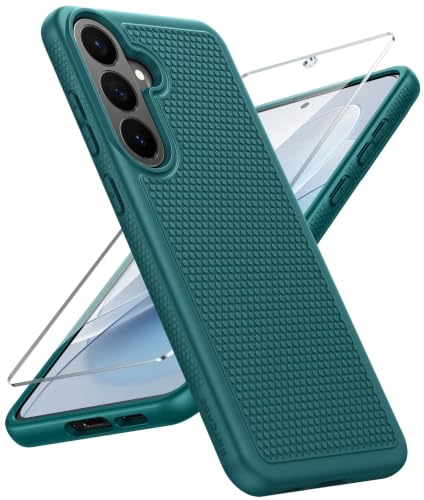 Image of FNTCASE for Samsung Galaxy S26-FE Case: Non Slip TPU Military Grade Green