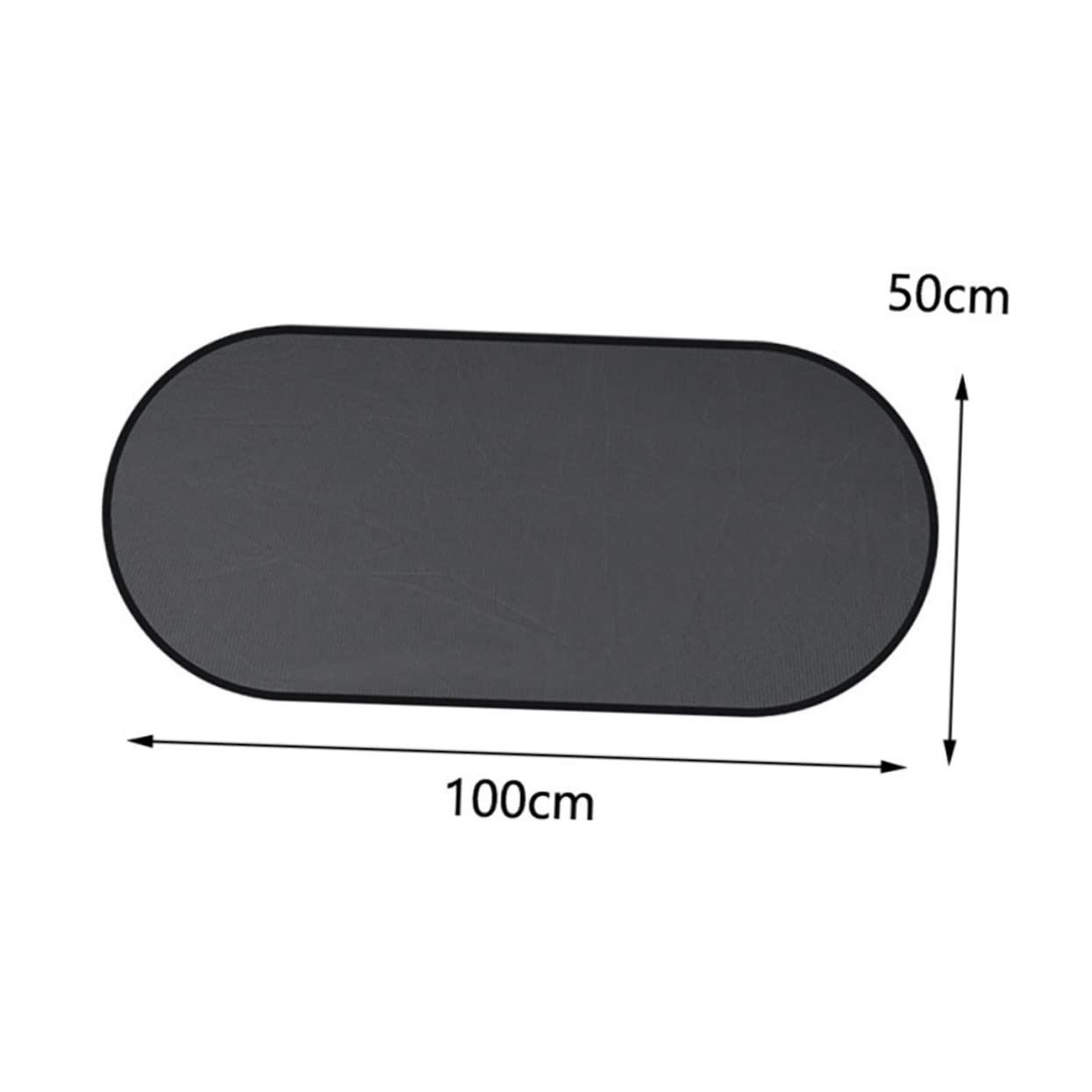 GRIRIW 1 Set Car Window Shade Mesh Curtain Blinds for UV Protection Easy Install Suction Cup Design Pet Sunshade for Car Windows