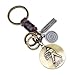 Produktbild vlandho Personalisierte Schlüsselanhänger Männer Und Frauen Schlüsselanhänger 12 Constellation Keychain Double Key Ring Paar Modelle Punk Wind   Waage