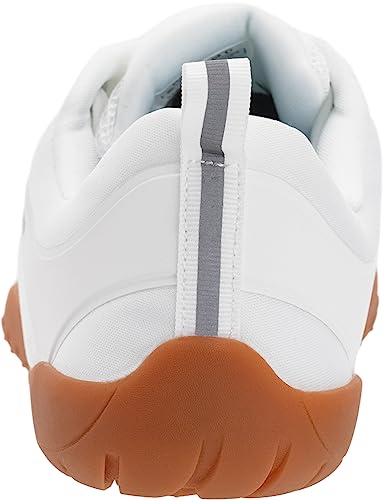 WHITIN Men's Wide Trail Running Shoes Barefoot Minimalist Zero Drop Size 12 Cross Trainer Hiking Gym Minimus Weightlifting Walking Sneaker White Gum 45