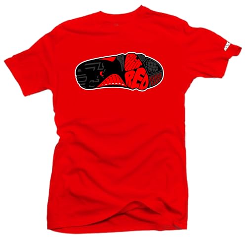 SNELOS Sneaker Matching Graphic Tee – Chile Red Inspired Streetwear T Shirt for Men