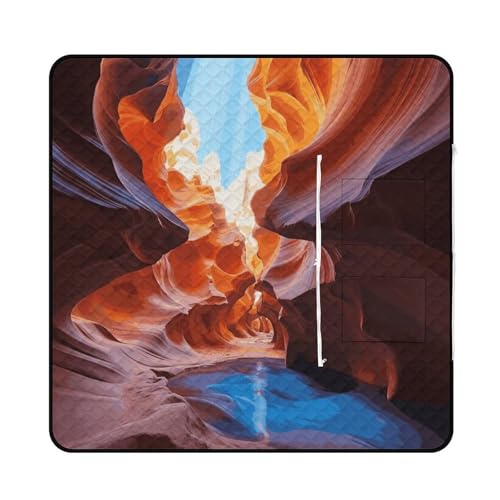 Couverture de plage imperméable et pliable motif canyon pour camping - 2
