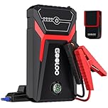 GOOLOO Jump Starter Power Pack, Car Battery Booster Jump Starter for 12V Vehicle(Up to 6.0L Gas,4.0L Diesel), Jump Pack and Jump Starters, With Smart Jumper and LED Torch