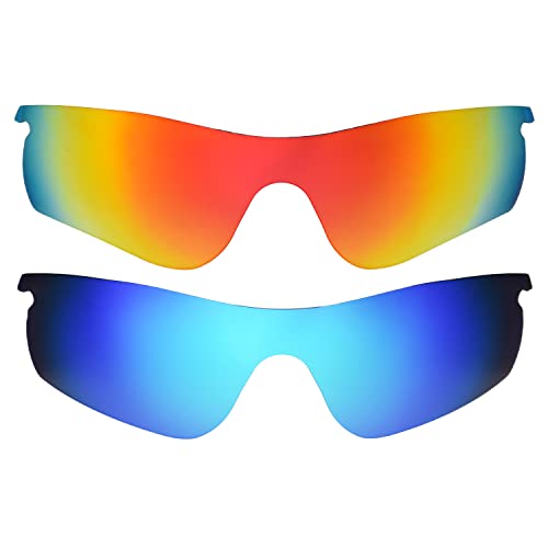 Lentilles Oakleys Radarlock Path de rechange compatibles rouge bleu taille unique