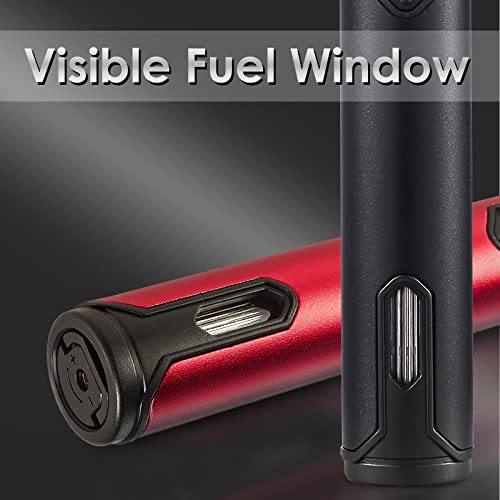 Urgrette 2 Pack Butane Torch Lighter, 6-Inch Refillable Pen Lighter Adjustable Jet Flame Butane Lighter For Grill Bbq Candle Camping (Gas Not Included) Raven & Ruby #TOP3