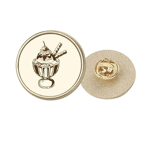 Broche ronde métal doré pour ne plus rater vos tables de fête
