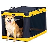 kandarengebiss 11 5 【Einfach zu Falten & Tragen】Unsere Hundebox Faltbar verfügt über ein patentiertes Rahmen-Design, das Sie durch einfache Bedienung aus- und einklappen können. Die zwei Tragegriffe an der weichen Reisebox sind bequem zum Heben und Legen und können leicht überall hin transportiert werden.