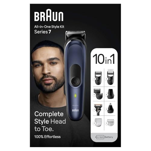 Braun Series 7 MGK7421 Recortadora Multifunción 10 en 1 Azul