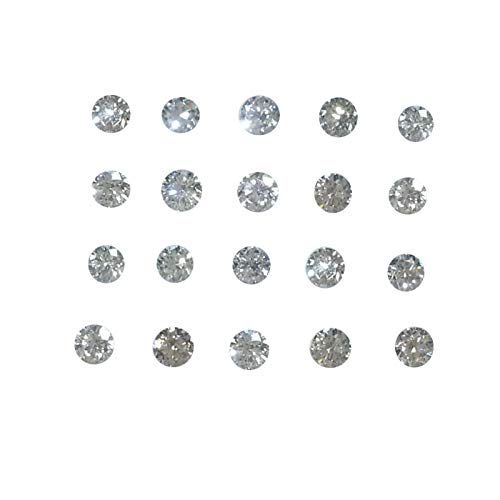 20 Stones lot 100% Natural 2.0mm Diamond Loose VS Color GH Round Brilliant Cut