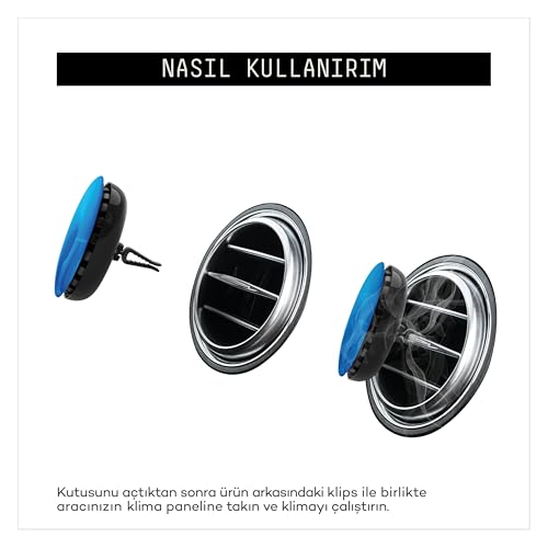 VAVANA Spin Araba Klima Kokusu - Profesyonel Otomobil Kokusu | BPA & Sıvı İçermez | 90 Gün Etkili - 2'li Set (ARTISTIC)
